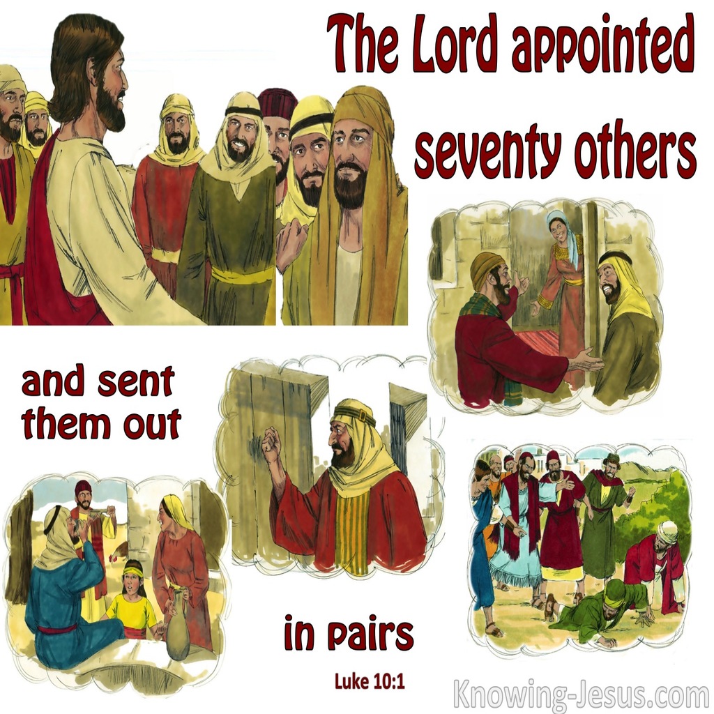 Luke 10:1 He Appointed Seventy Others (white)